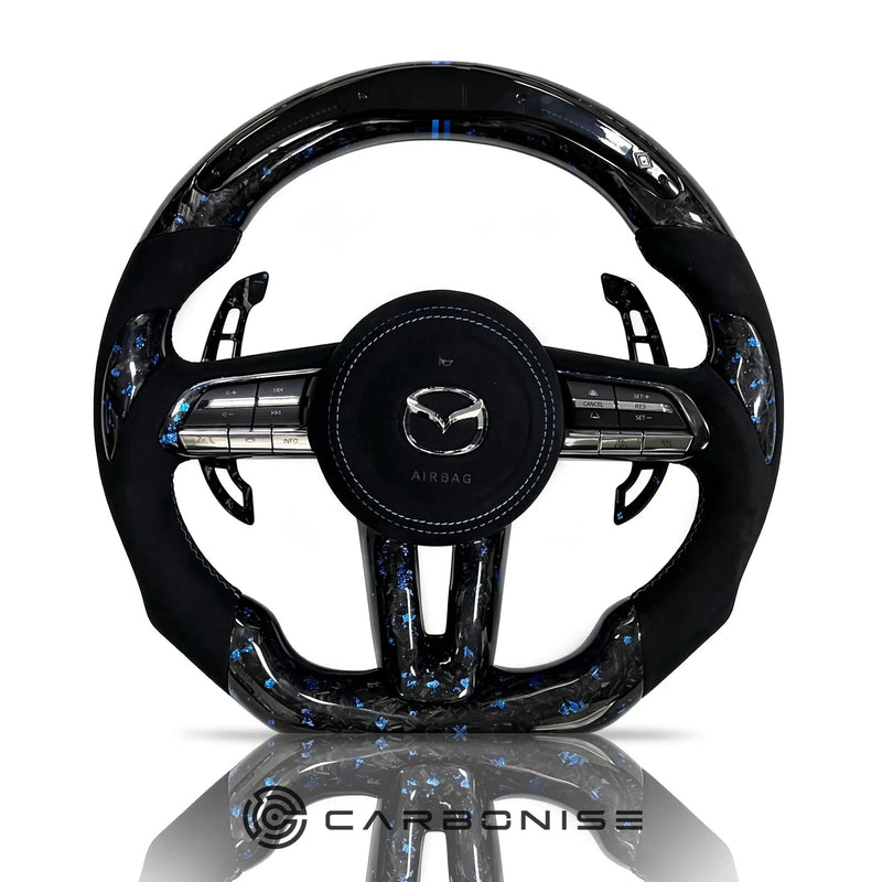 Mazda Steering Wheel (Forged Carbon Fiber+Alcantara ) @7 by CARBONISE