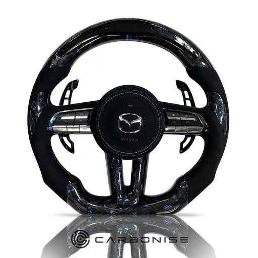 Mazda Steering Wheel (Forged Carbon Fiber+Alcantara ) @7 by CARBONISE