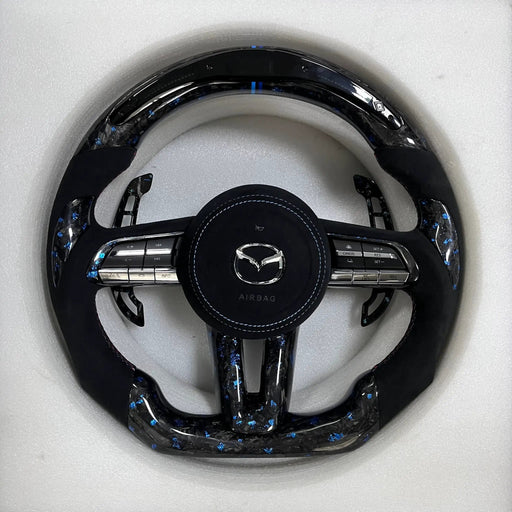 Mazda Steering Wheel (Forged Carbon Fiber+Alcantara ) @7 by CARBONISE
