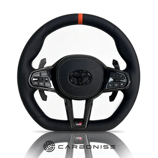Supra Smooth Leather Steering Wheel#06 by CARBONISE