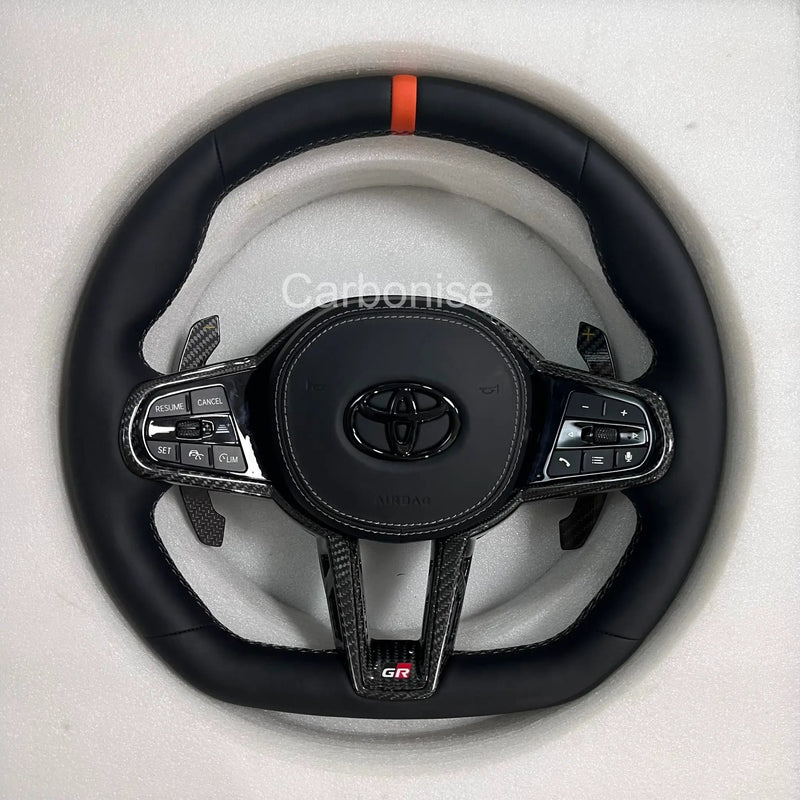Supra Smooth Leather Steering Wheel#06 by CARBONISE