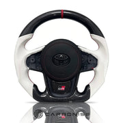 Supra Carbon fiber Steering Wheel (Carbon Fiber+Perforated Leather)#04 by CARBONISE