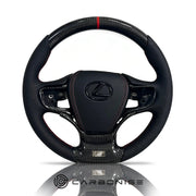 Lexus Steering Wheel (Carbon Fiber+Perforated Leather) by CARBONISE