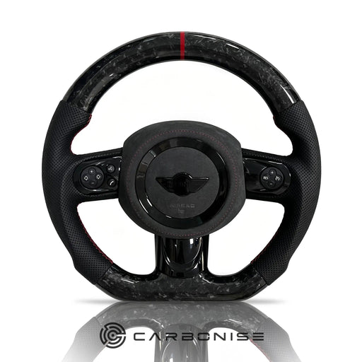 Mini Cooper Steering Wheel (Forged Carbon+Perforated Leather) #2 by CARBONISE