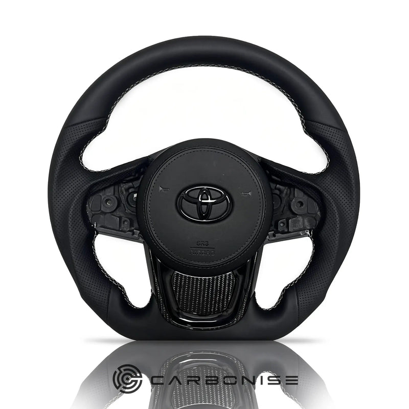Supra Leather Steering Wheel#20 by CARBONISE