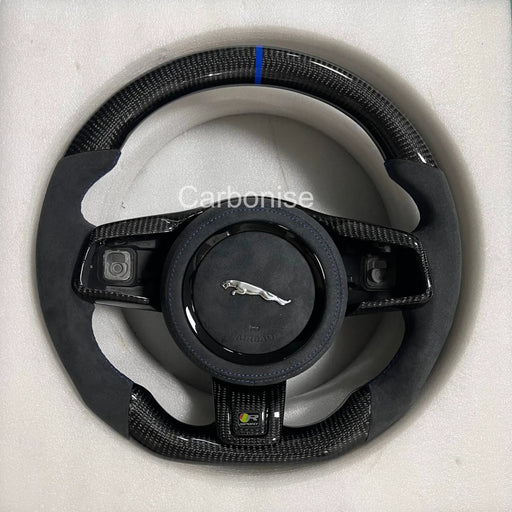 Jaguar Steering Wheel (Carbon Fiber+Alcantara) @6 by CARBONISE