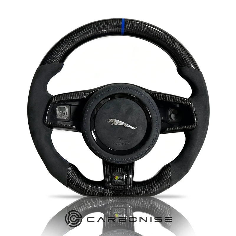 Jaguar Steering Wheel (Carbon Fiber+Alcantara) @6 by CARBONISE