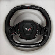 Chevrolet Steering Wheel (Carbon Fiber+Smooth Leather) @1 by CARBONISE