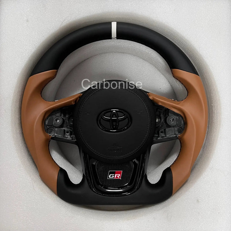 Supra Leather Steering Wheel#01 by CARBONISE