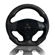 Mitsubishi Lancer Steering Wheel (Carbon Fiber+Perforated Leather) by CARBONISE