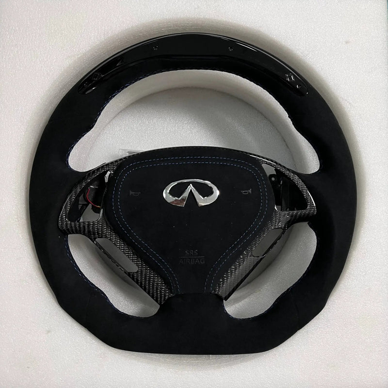 Infiniti Alcantara Steering Wheel #02 by CARBONISE