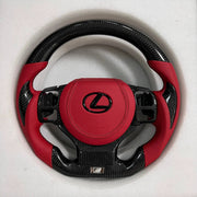 Lexus Steering Wheel (Carbon Fiber+Perforated Leather) by CARBONISE