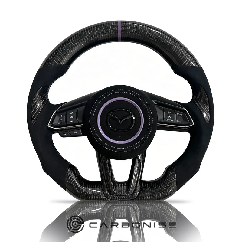 Mazda Steering Wheel (Carbon Fiber+Alcantara) @8 by CARBONISE