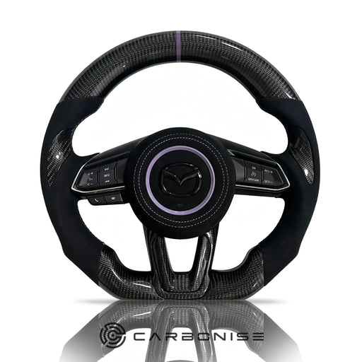 Mazda Steering Wheel (Carbon Fiber+Alcantara) @8 by CARBONISE