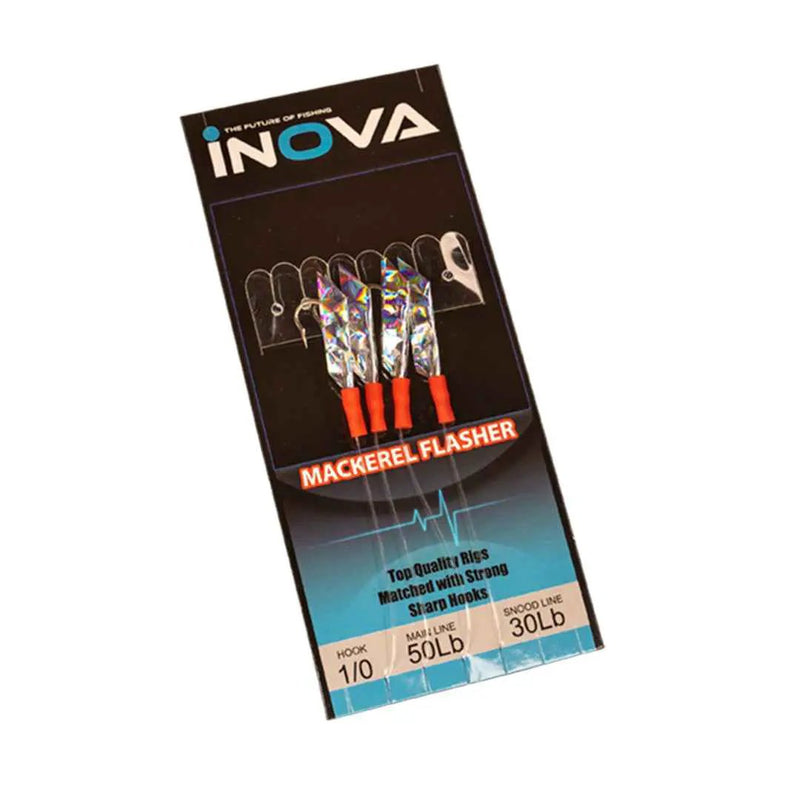 INOVA Bait Flasher Rig – Mackerel Flasher 1/0 Hook | Live Bait Rig NZ by Lure Me