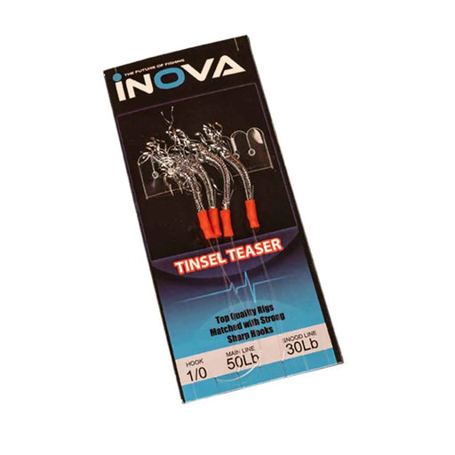 INOVA Bait Flasher Rig – Tinsel Teaser 1/0 Hook | Live Bait Rig NZ by Lure Me
