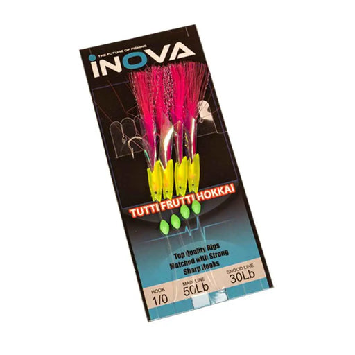 INOVA Bait Flasher Rig – Tutti Frutti Hokkai 1/0 Hook | Live Bait Rig NZ by Lure Me