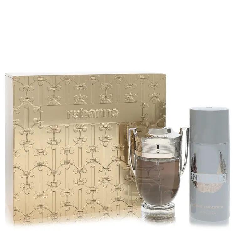 Invictus Gift Set - 3.4 oz Eau De Toilette Spray + 5.1 oz Deodorant Spray by Paco Rabanne -- by Brands HD