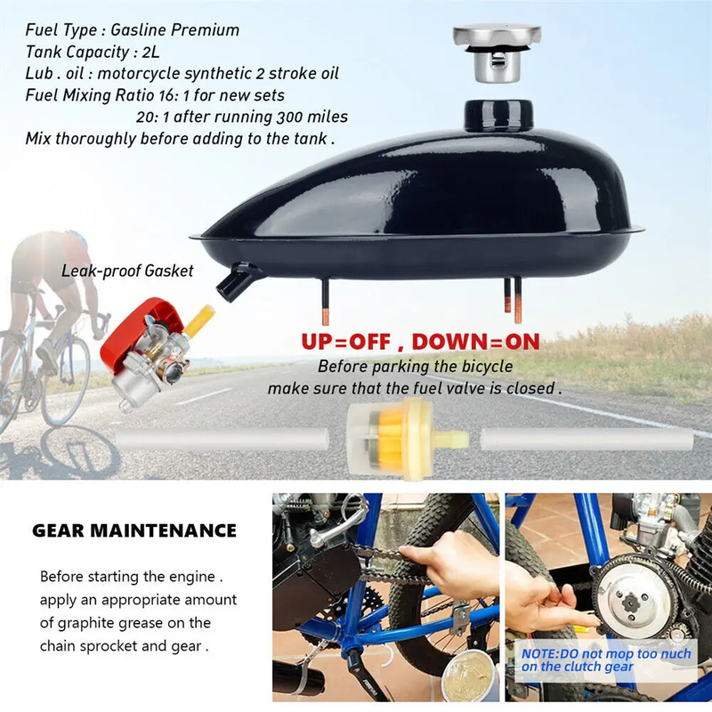80cc Motorised Motorized Bicycle Motor Engine Kit by salelink.co.nz
