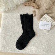 Thick Diamond-Shaped Wool Mid-Thigh Socks for Fall/Winter - Warm Cozy Leg Warmers by Mead's Supply & Equipment Outfitters limited