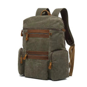 Waxed Canvas Waterproof Travel Laptop Bag - 20-35L Computer Backpack with Soft Cotton Lining by Mead's Supply & Equipment Outfitters limited