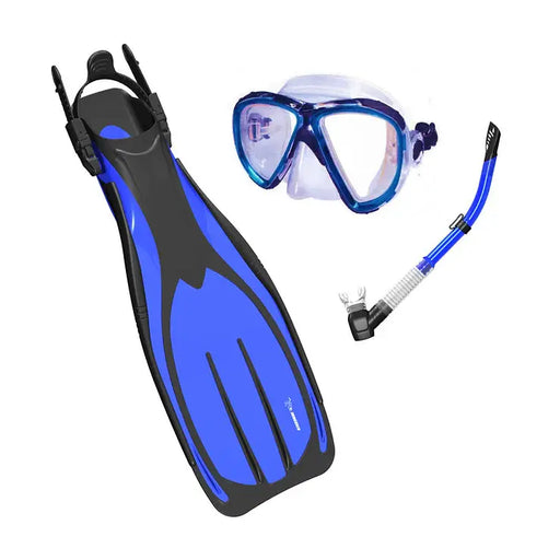 Immersed Optrix Dropaway Turbo EDF Dive Complete Mask Snorkel and Fins Set by NZ Diver