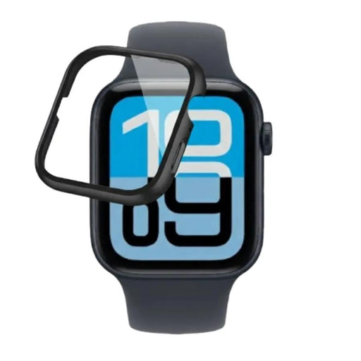 Protective Case for Apple SE (3rd gen) watch (44mm) (Black) by That Watch Shop