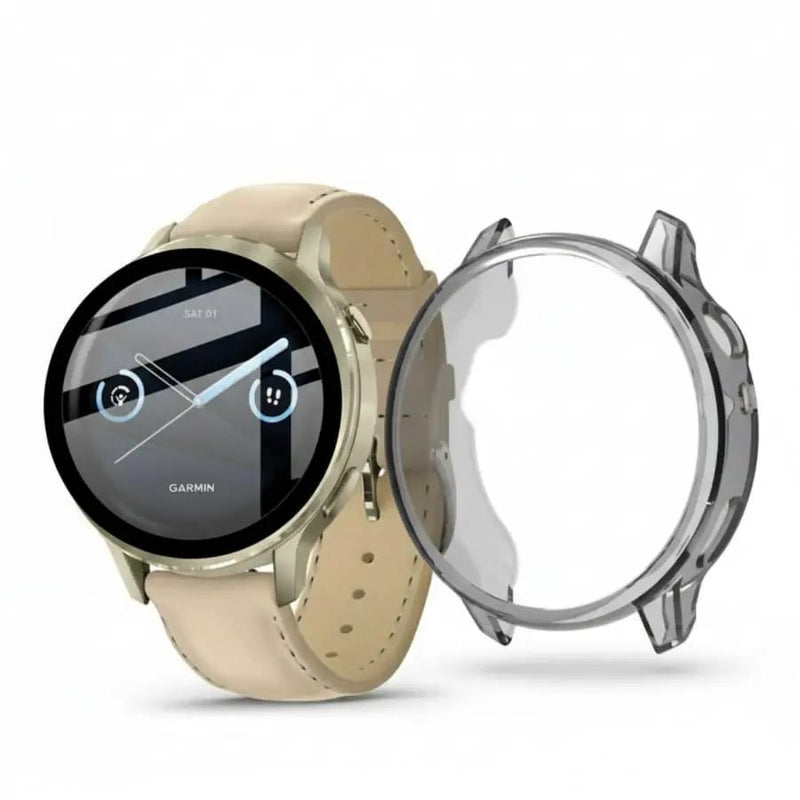 Protective Case for Garmin Venu 4 41mm (Transparent Black) by That Watch Shop