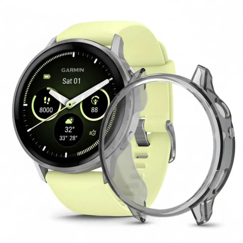 Protective Case for Garmin Venu 4 45mm (Transparent Black) by That Watch Shop