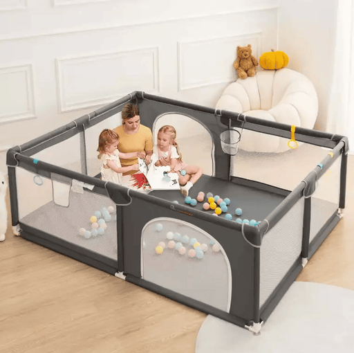 Kiwi Grab Kiwi Grab Baby Playpen dark grey 180x150cm Baby Playpen dark grey 180x150cm