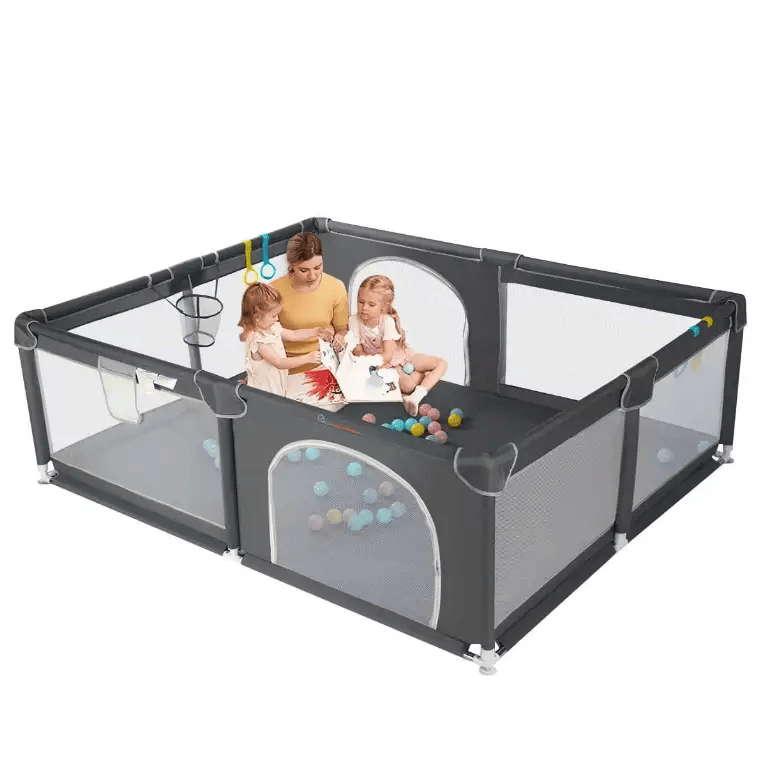 Kiwi Grab Kiwi Grab Baby Playpen dark grey 180x150cm Baby Playpen dark grey 180x150cm