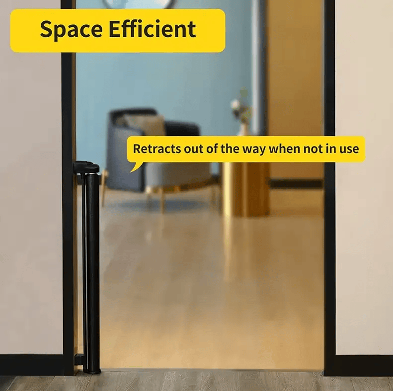 Kiwi Grab Kiwi Grab Baby retractable safety gate Black Baby retractable safety gate Black