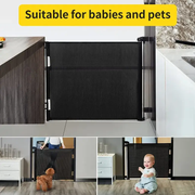Kiwi Grab Kiwi Grab Baby retractable safety gate Black Baby retractable safety gate Black