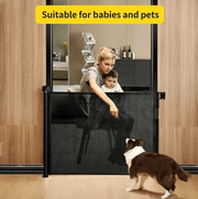 Kiwi Grab Kiwi Grab Baby retractable safety gate Black Baby retractable safety gate Black