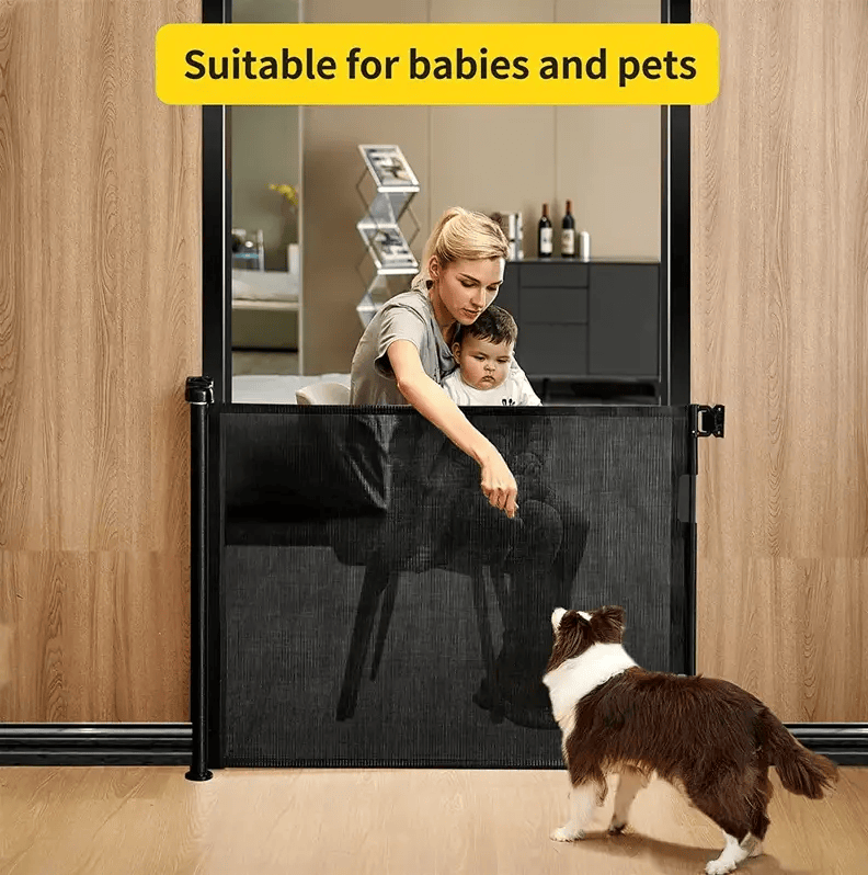 Kiwi Grab Kiwi Grab Baby retractable safety gate Black Baby retractable safety gate Black