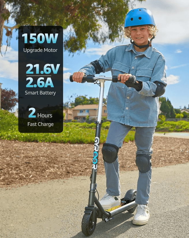 Kiwi eRide Kiwi eRide Ages 6-12 Gyroor H30 Max Black Kids Electric Scooter Ages 6-12 Gyroor H30 Max Black Kids Electric Scooter