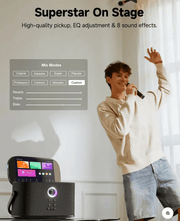 Ikarao S2 Karaoke Machine System With 8″ Touch Screen Wireless Mic by Kiwi Grab