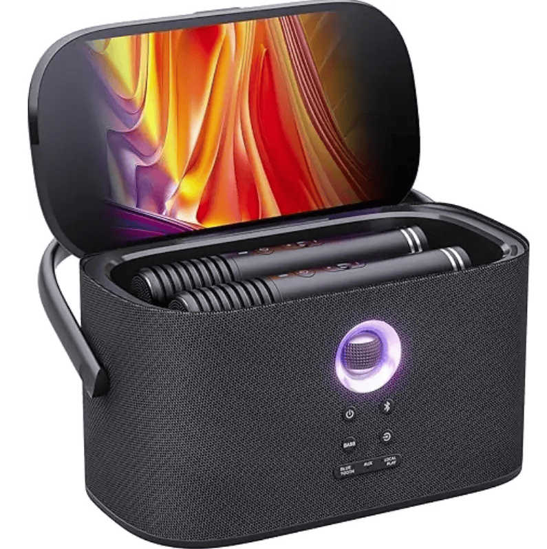 Ikarao S2 Karaoke Machine System With 8″ Touch Screen Wireless Mic by Kiwi Grab