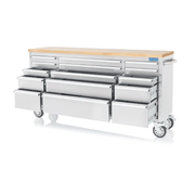 Kiwi Grab Kiwi Grab 72 Inch 15 Drawers stainless Steel Tool Chest workbench 72 Inch 15 Drawers stainless Steel Tool Chest workbench