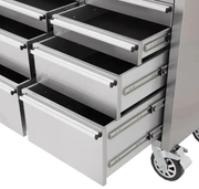 Kiwi Grab Kiwi Grab 72 Inch 15 Drawers stainless Steel Tool Chest workbench 72 Inch 15 Drawers stainless Steel Tool Chest workbench