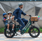 Kiwi eRide Kiwi eRide Fiido T2 Longtail Cargo E-bike Green Fiido T2 Longtail Cargo E-bike Green