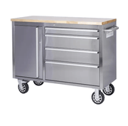 Kiwi Grab Kiwi Grab 48 inch Stainless Steel 4 Drawer Work Bench tool chest Tool Box Chest Cabinet 48 inch Stainless Steel 4 Drawer Work Bench tool chest Tool Box Chest Cabinet