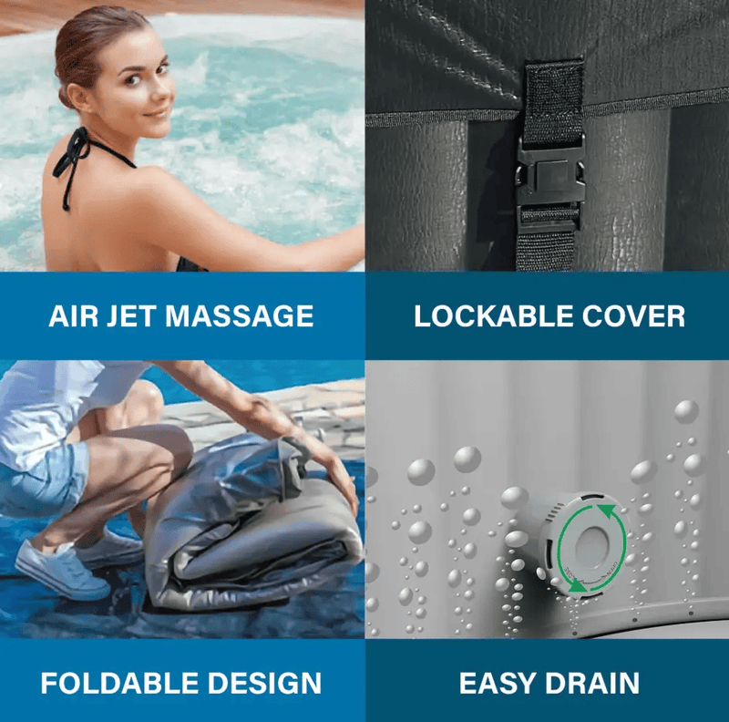 Avenli SPA London Portable Spa Heating Filtration System Inflatable Spa by Kiwi Grab
