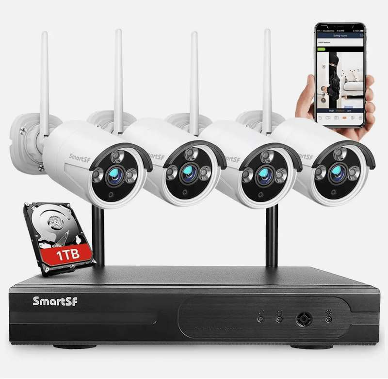 Kiwi Grab Kiwi Grab Include 1TB HDD 24hrs recording CCTV wireless security Camera NVR 4CH 1080P Include 1TB HDD 24hrs recording CCTV wireless security Camera NVR 4CH 1080P