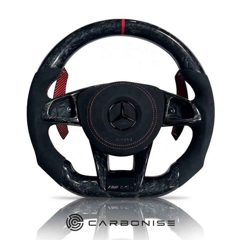 Mercedes-Benz Steering Wheel (Forged Carbon Fiber+Alcantara) &4 by CARBONISE