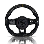 Volkswagen Golf Steering Wheel (Forged Carbon Fiber+Perforated Leather) #1 by CARBONISE