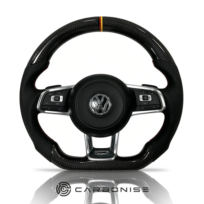 Volkswagen Golf Steering Wheel (Carbon Fiber+Perforated Leather) #12 by CARBONISE