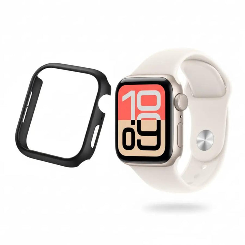Protective Case for Apple SE (3rd gen) watch (40mm) (Black) by That Watch Shop