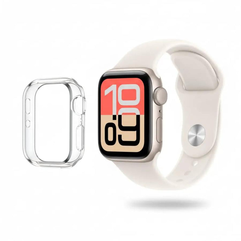 Protective Case for Apple SE (3rd gen) watch (40mm) (Clear) by That Watch Shop