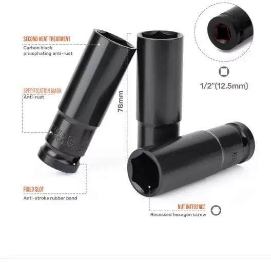g8buynz 1/2" Drive 8-32mm Impact Socket Set for Professional Automotive Repair Tools 1/2" Drive 8-32mm Impact Socket Set for Professional Automotive Repair Tools